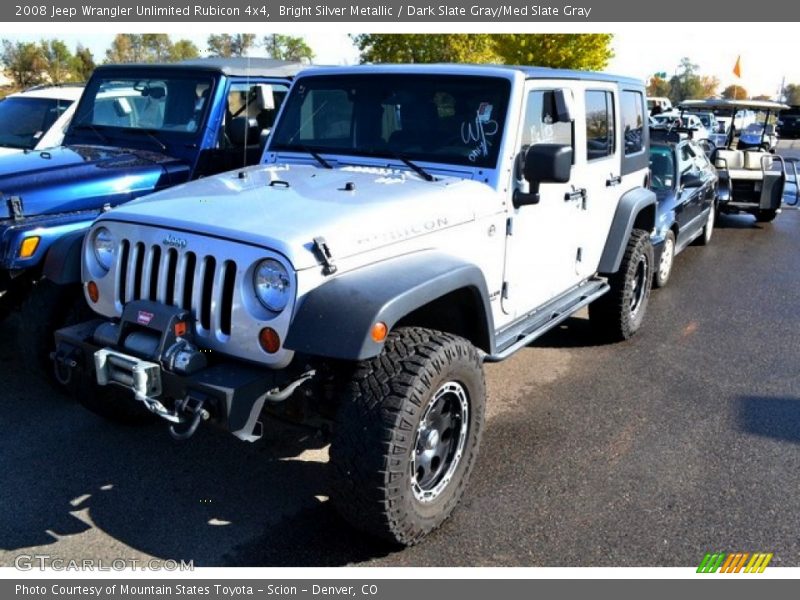 Bright Silver Metallic / Dark Slate Gray/Med Slate Gray 2008 Jeep Wrangler Unlimited Rubicon 4x4