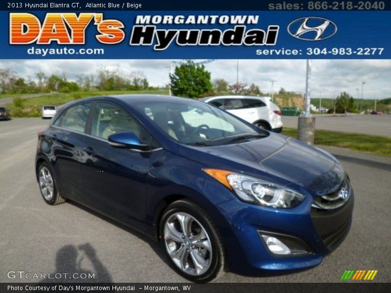 Atlantic Blue / Beige 2013 Hyundai Elantra GT