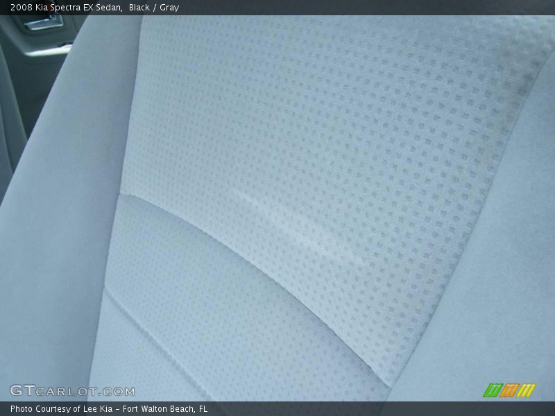 Black / Gray 2008 Kia Spectra EX Sedan