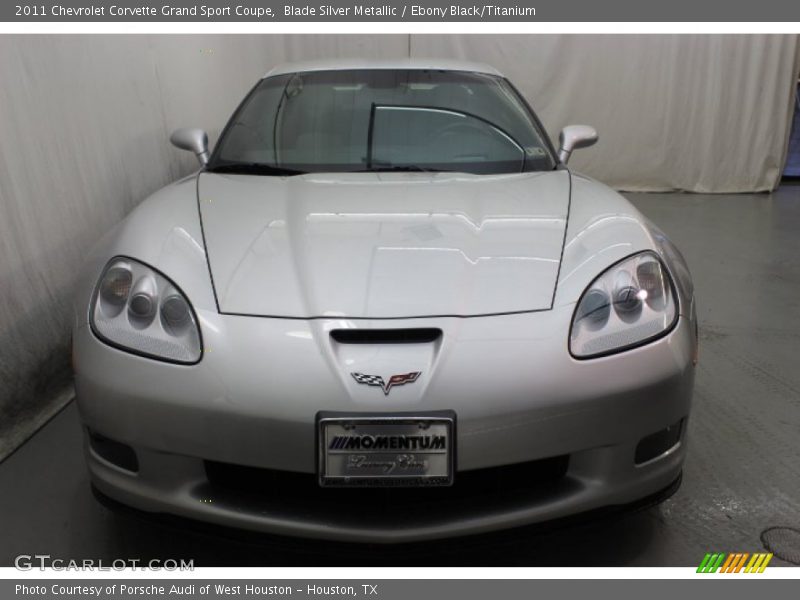 Blade Silver Metallic / Ebony Black/Titanium 2011 Chevrolet Corvette Grand Sport Coupe