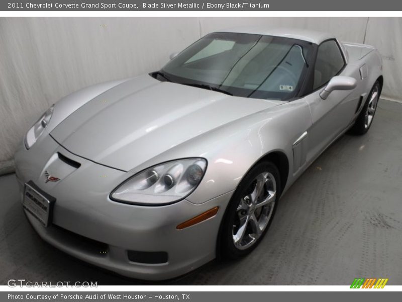 Blade Silver Metallic / Ebony Black/Titanium 2011 Chevrolet Corvette Grand Sport Coupe