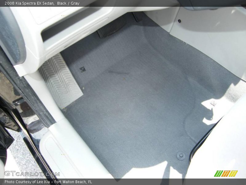 Black / Gray 2008 Kia Spectra EX Sedan