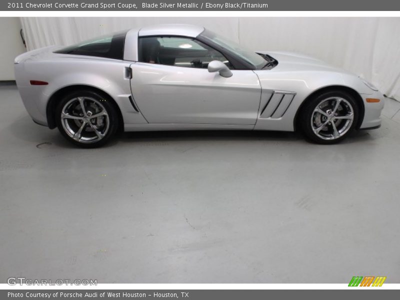 Blade Silver Metallic / Ebony Black/Titanium 2011 Chevrolet Corvette Grand Sport Coupe