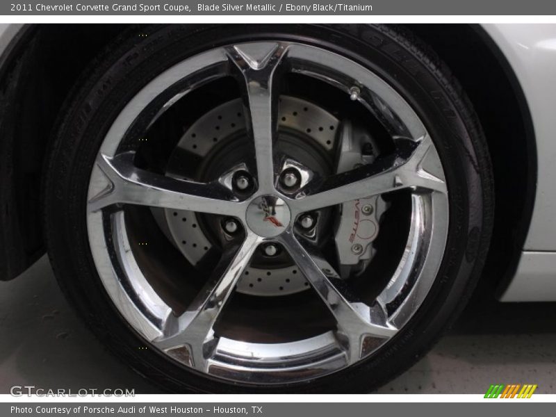 Blade Silver Metallic / Ebony Black/Titanium 2011 Chevrolet Corvette Grand Sport Coupe