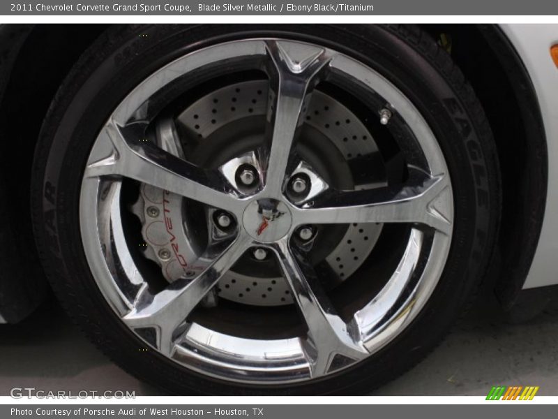 Blade Silver Metallic / Ebony Black/Titanium 2011 Chevrolet Corvette Grand Sport Coupe