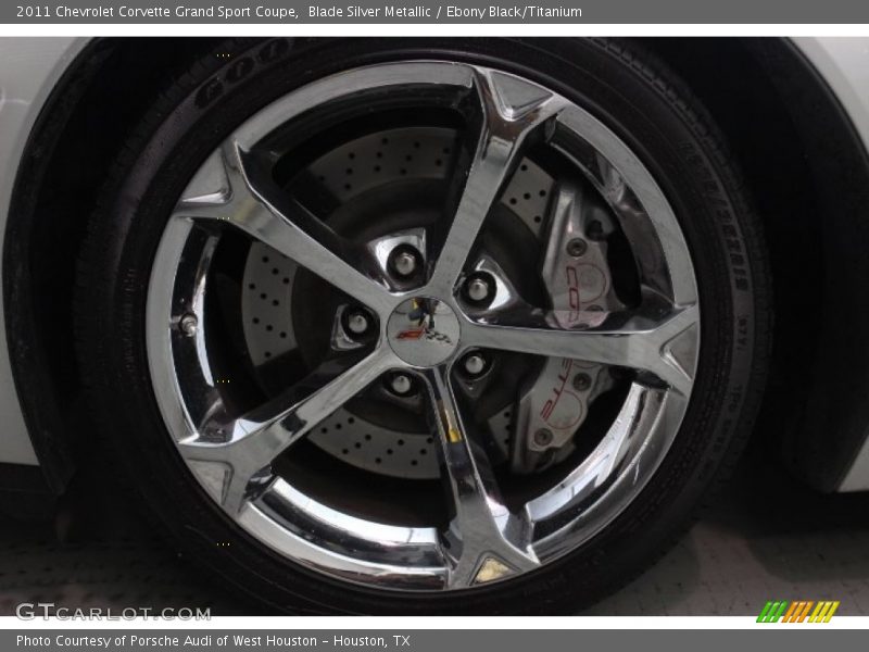 Blade Silver Metallic / Ebony Black/Titanium 2011 Chevrolet Corvette Grand Sport Coupe