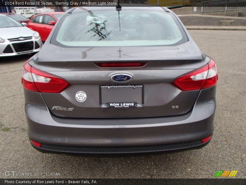 Sterling Gray / Medium Light Stone 2014 Ford Focus SE Sedan