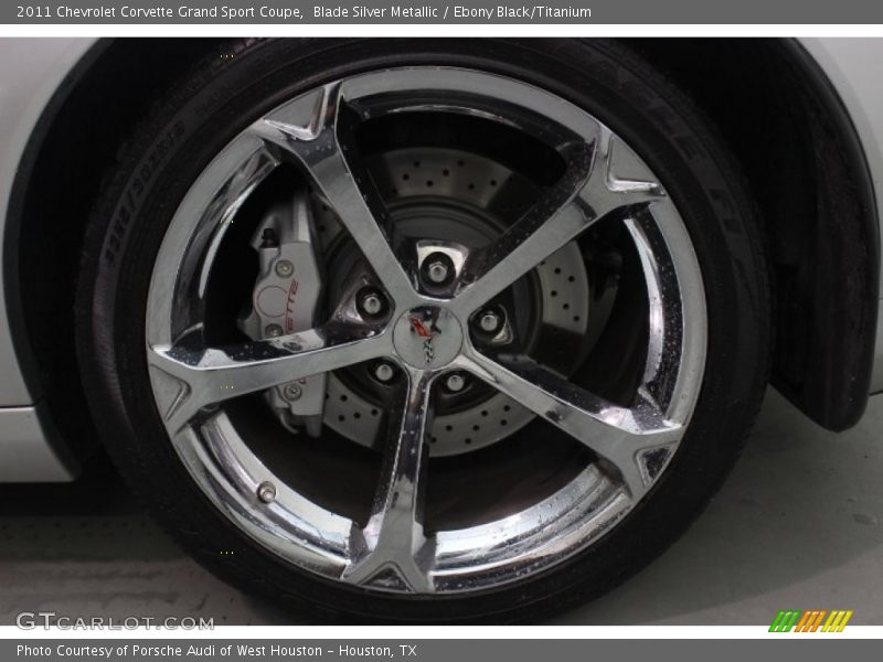Blade Silver Metallic / Ebony Black/Titanium 2011 Chevrolet Corvette Grand Sport Coupe
