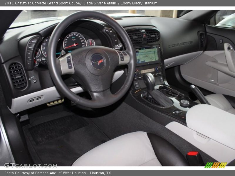 Blade Silver Metallic / Ebony Black/Titanium 2011 Chevrolet Corvette Grand Sport Coupe