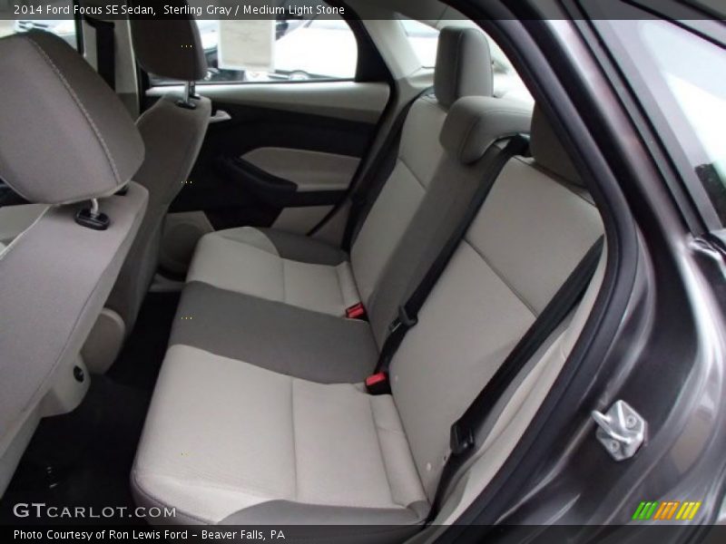 Sterling Gray / Medium Light Stone 2014 Ford Focus SE Sedan