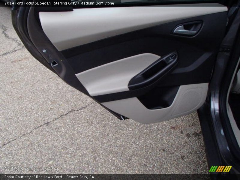 Sterling Gray / Medium Light Stone 2014 Ford Focus SE Sedan