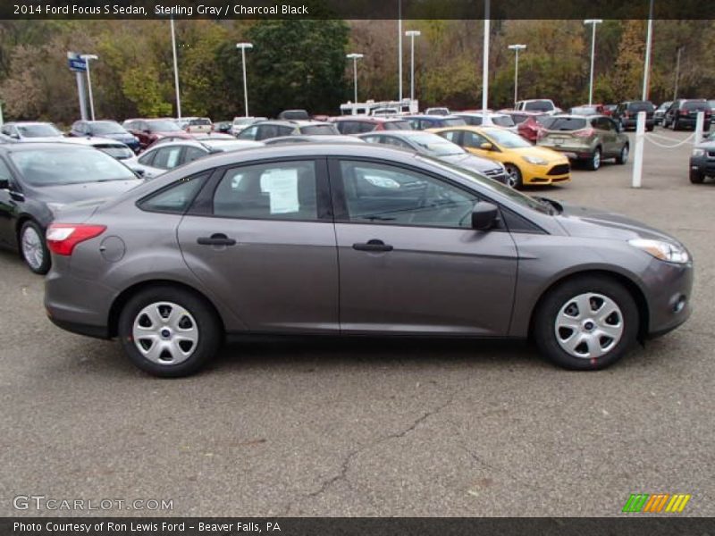 Sterling Gray / Charcoal Black 2014 Ford Focus S Sedan