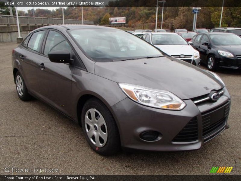 Sterling Gray / Charcoal Black 2014 Ford Focus S Sedan