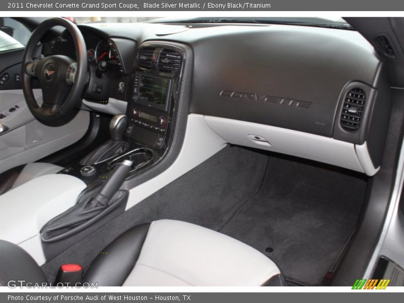 Blade Silver Metallic / Ebony Black/Titanium 2011 Chevrolet Corvette Grand Sport Coupe