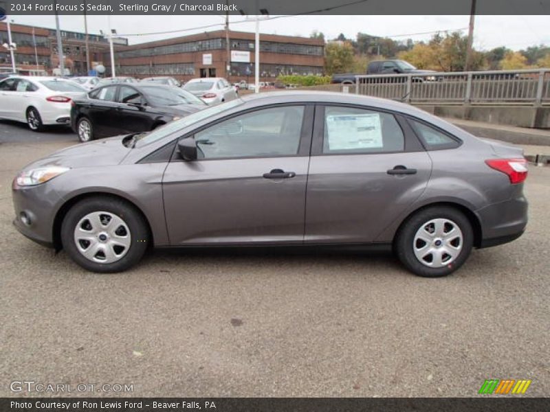 Sterling Gray / Charcoal Black 2014 Ford Focus S Sedan