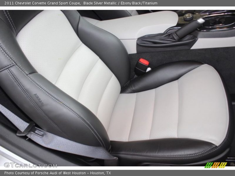 Blade Silver Metallic / Ebony Black/Titanium 2011 Chevrolet Corvette Grand Sport Coupe