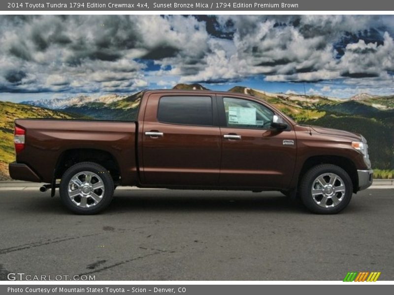 Sunset Bronze Mica / 1794 Edition Premium Brown 2014 Toyota Tundra 1794 Edition Crewmax 4x4