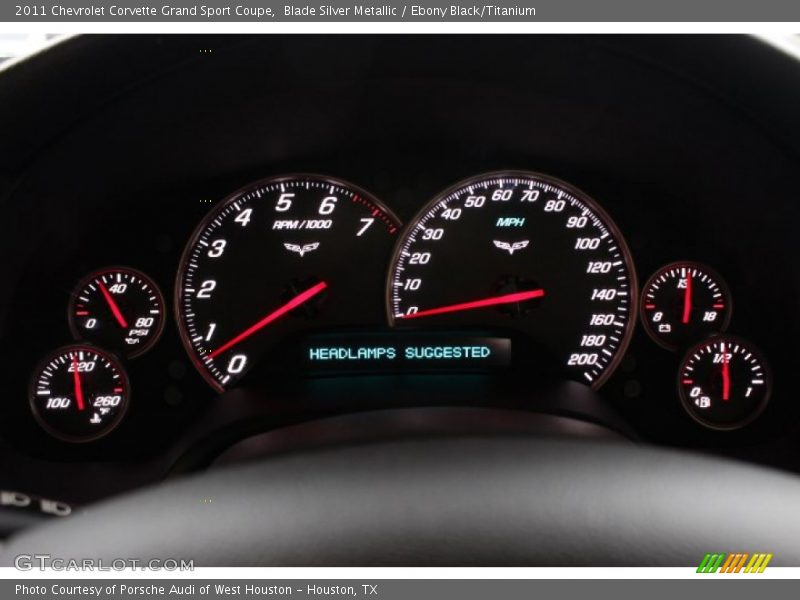 Blade Silver Metallic / Ebony Black/Titanium 2011 Chevrolet Corvette Grand Sport Coupe
