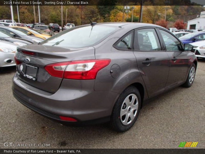 Sterling Gray / Charcoal Black 2014 Ford Focus S Sedan