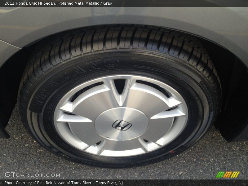 Polished Metal Metallic / Gray 2012 Honda Civic HF Sedan