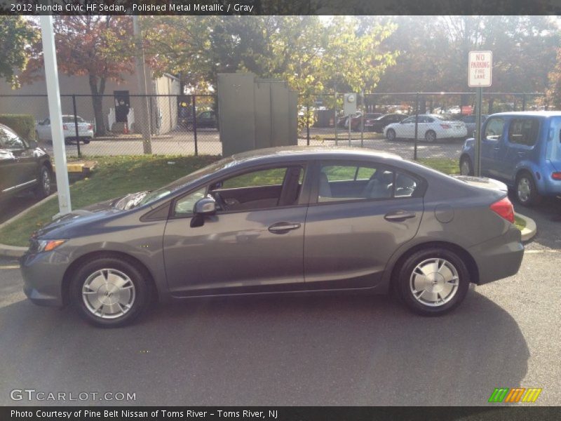 Polished Metal Metallic / Gray 2012 Honda Civic HF Sedan