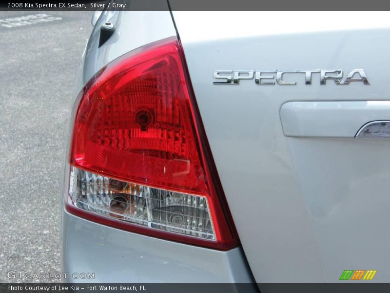 Silver / Gray 2008 Kia Spectra EX Sedan