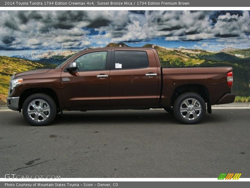 Sunset Bronze Mica / 1794 Edition Premium Brown 2014 Toyota Tundra 1794 Edition Crewmax 4x4