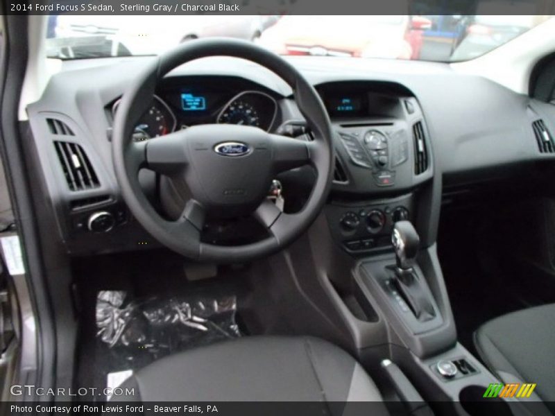 Sterling Gray / Charcoal Black 2014 Ford Focus S Sedan