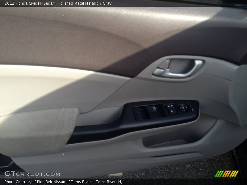 Polished Metal Metallic / Gray 2012 Honda Civic HF Sedan