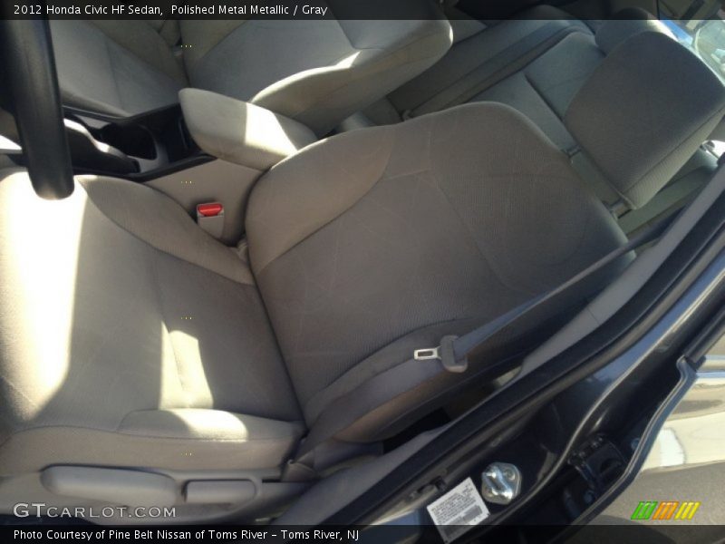 Polished Metal Metallic / Gray 2012 Honda Civic HF Sedan