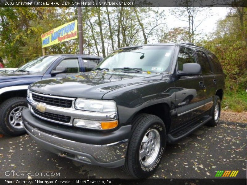 Dark Gray Metallic / Gray/Dark Charcoal 2003 Chevrolet Tahoe LS 4x4