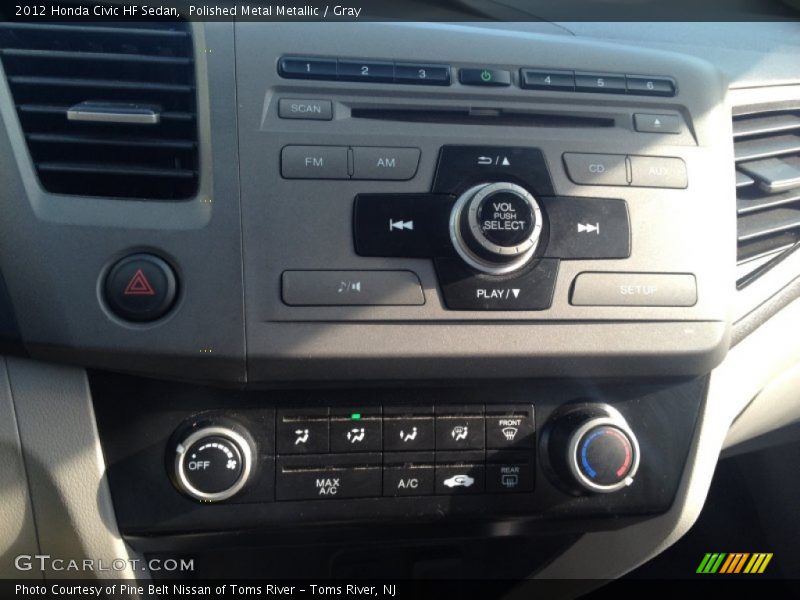 Polished Metal Metallic / Gray 2012 Honda Civic HF Sedan