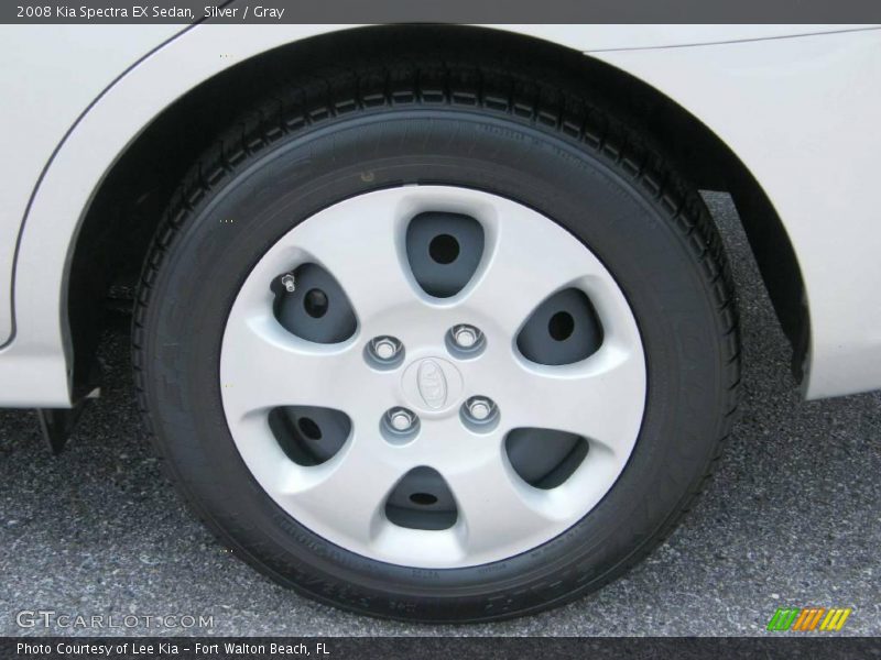 Silver / Gray 2008 Kia Spectra EX Sedan