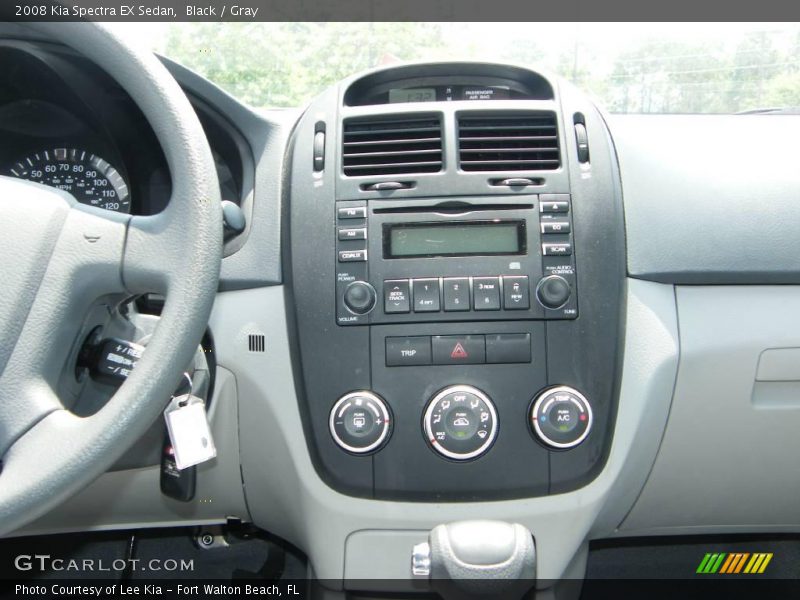 Black / Gray 2008 Kia Spectra EX Sedan