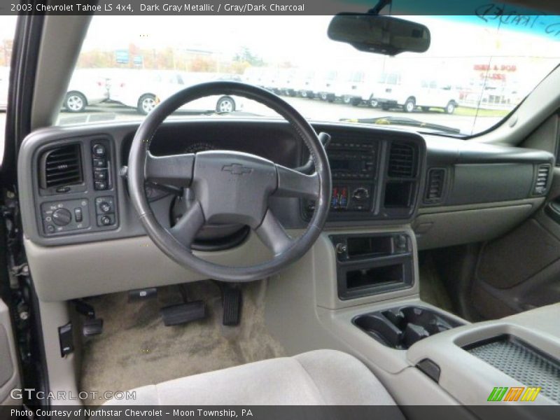 Dark Gray Metallic / Gray/Dark Charcoal 2003 Chevrolet Tahoe LS 4x4