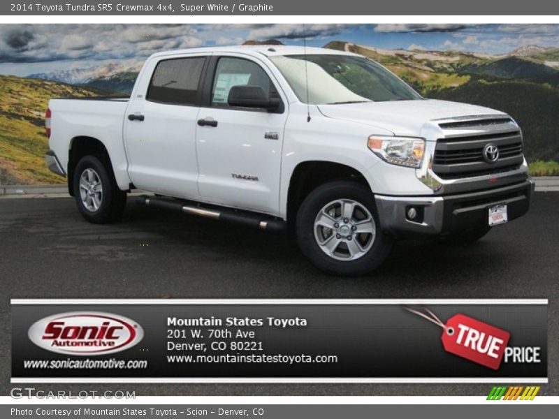 Super White / Graphite 2014 Toyota Tundra SR5 Crewmax 4x4