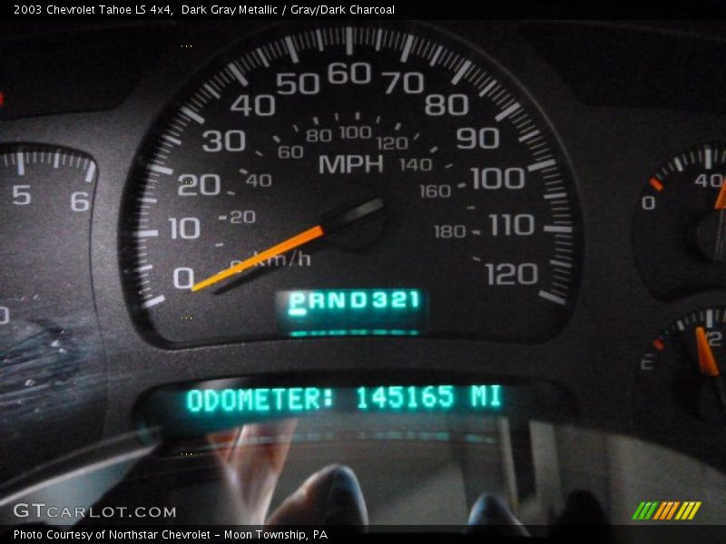 Dark Gray Metallic / Gray/Dark Charcoal 2003 Chevrolet Tahoe LS 4x4