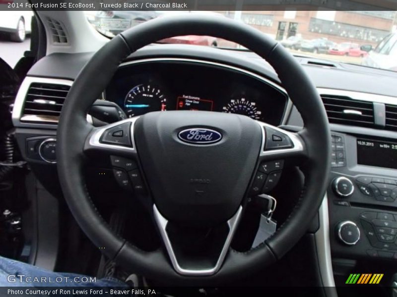 Tuxedo Black / Charcoal Black 2014 Ford Fusion SE EcoBoost