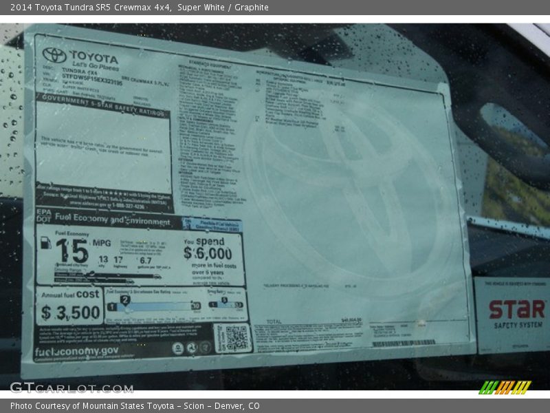 Super White / Graphite 2014 Toyota Tundra SR5 Crewmax 4x4