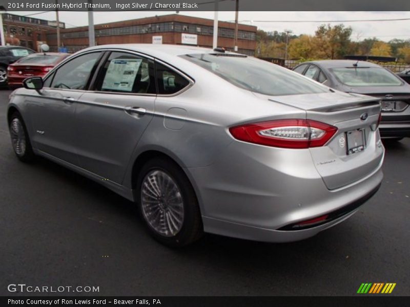 Ingot Silver / Charcoal Black 2014 Ford Fusion Hybrid Titanium