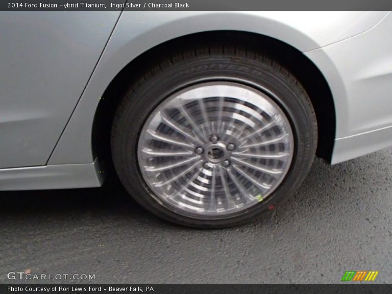 Ingot Silver / Charcoal Black 2014 Ford Fusion Hybrid Titanium