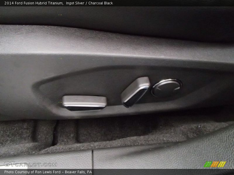Ingot Silver / Charcoal Black 2014 Ford Fusion Hybrid Titanium