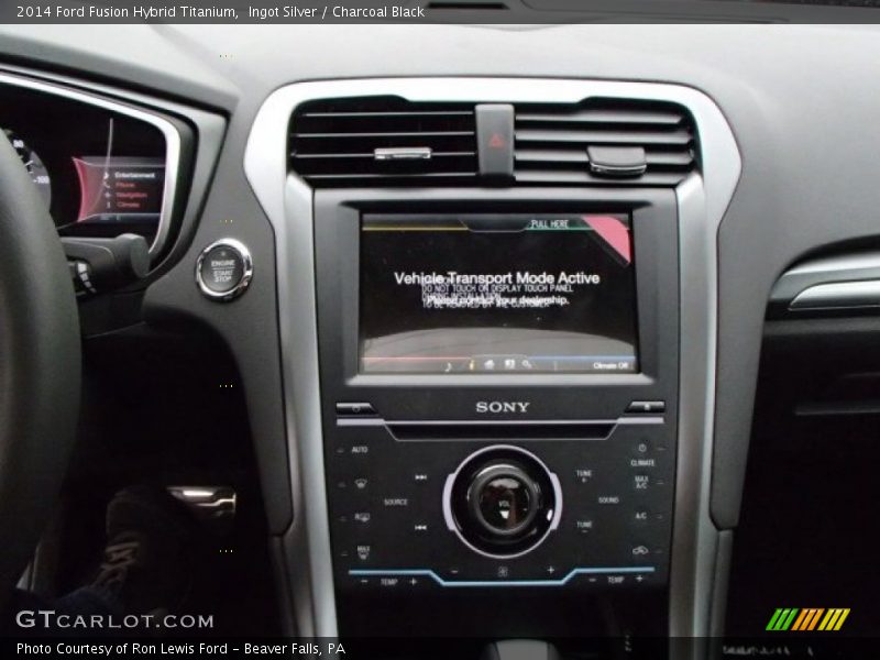 Ingot Silver / Charcoal Black 2014 Ford Fusion Hybrid Titanium
