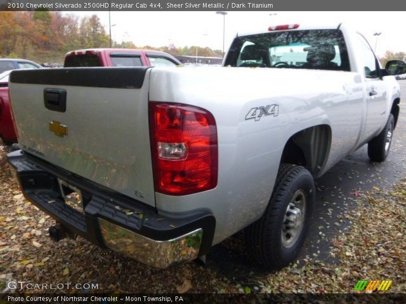 Sheer Silver Metallic / Dark Titanium 2010 Chevrolet Silverado 2500HD Regular Cab 4x4