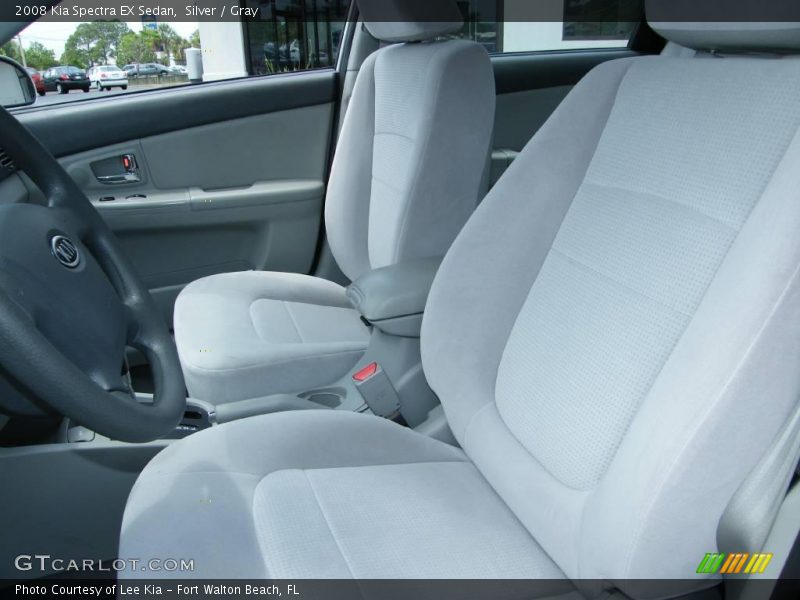 Silver / Gray 2008 Kia Spectra EX Sedan