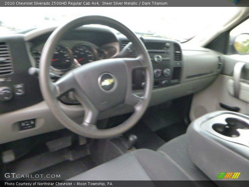 Sheer Silver Metallic / Dark Titanium 2010 Chevrolet Silverado 2500HD Regular Cab 4x4