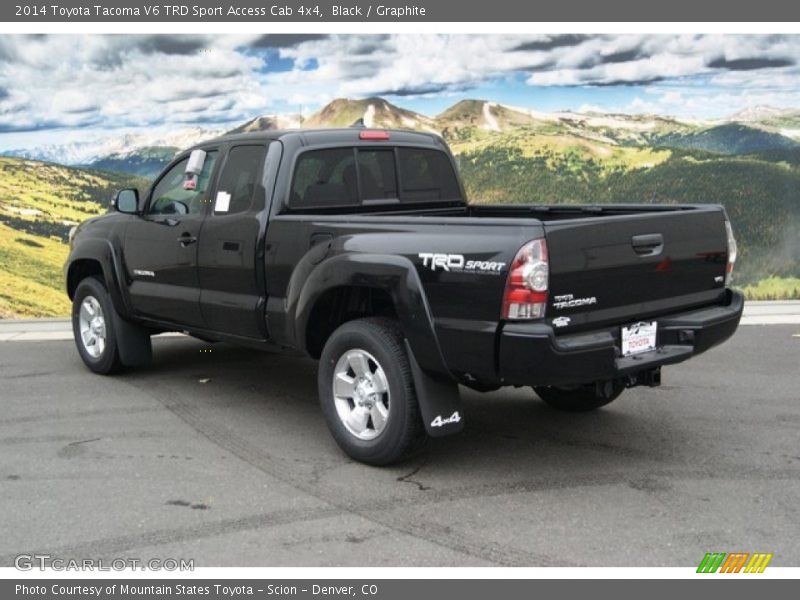 Black / Graphite 2014 Toyota Tacoma V6 TRD Sport Access Cab 4x4