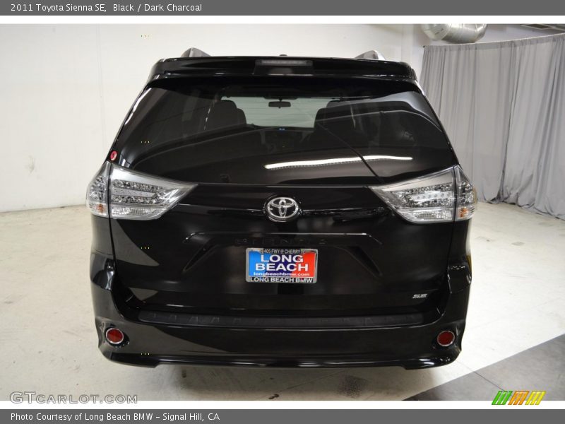 Black / Dark Charcoal 2011 Toyota Sienna SE