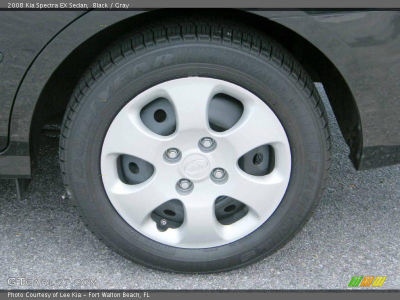 Black / Gray 2008 Kia Spectra EX Sedan
