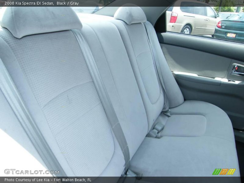 Black / Gray 2008 Kia Spectra EX Sedan